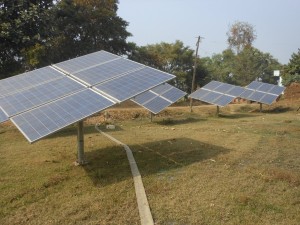 Solar Panels in Nalanda District, Bihar. Source: (flickr): Divya Pandey, IFPRI