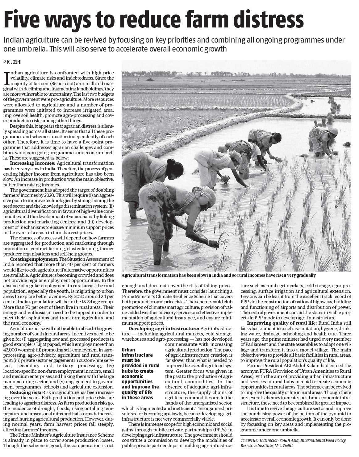 Five Ways to Reduce Farm Distress