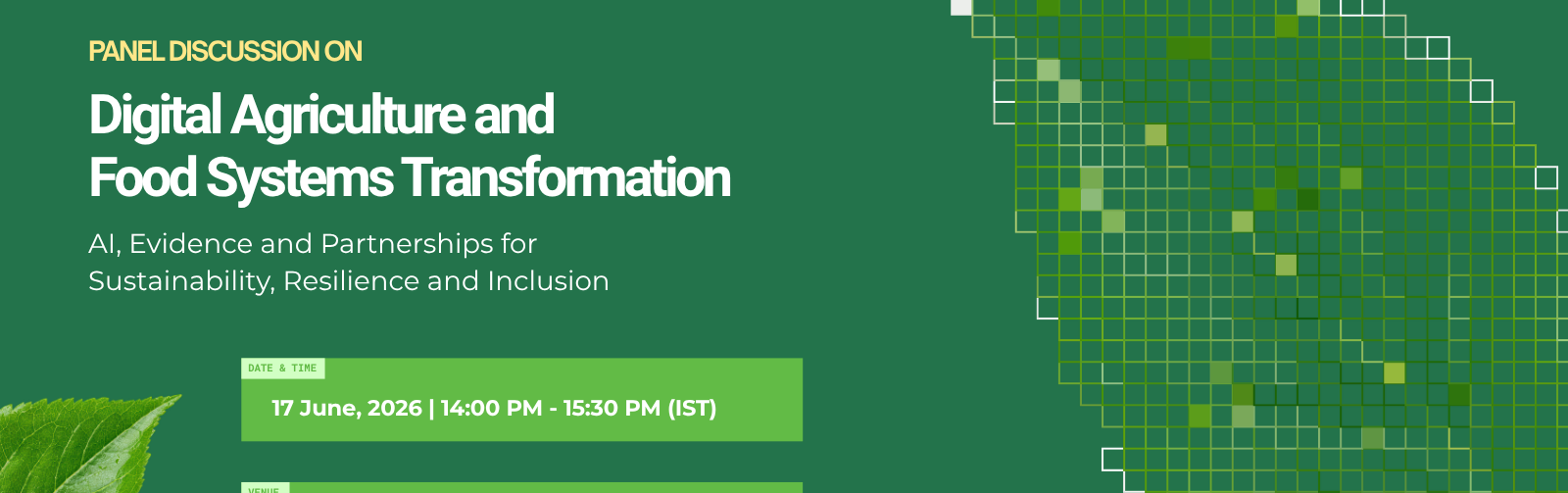 Digital Agriculture and Food Systems Transformation: AI, Evidence and Partnerships for Sustainability, Resilience and Inclusion